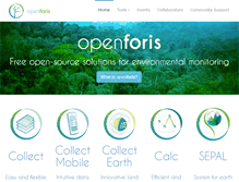 Tablet Screenshot of openforis.org